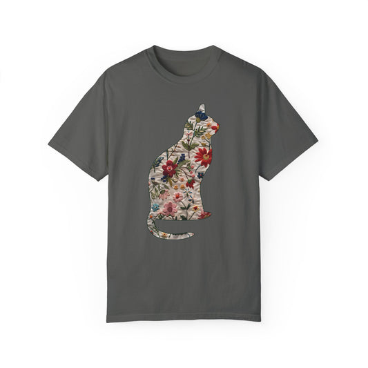 Floral Cat Tshirt