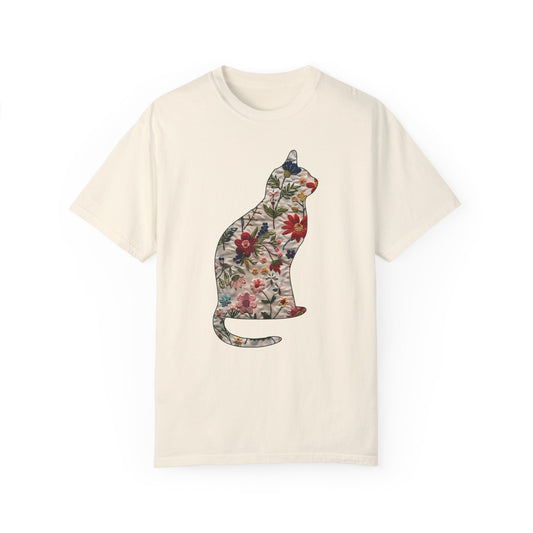 Floral Cat Tshirt