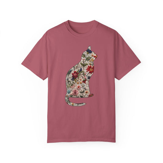 Floral Cat Tshirt