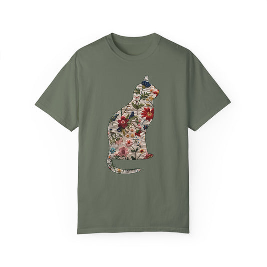 Floral Cat Tshirt