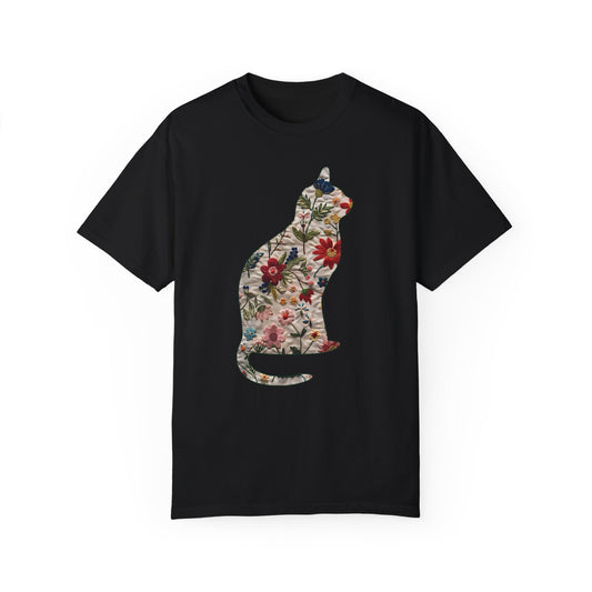 Floral Cat Tshirt